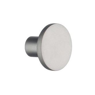 Smedbo B496 1 1/16 in. Round Knob in Satin Aluminum from the Design Collection